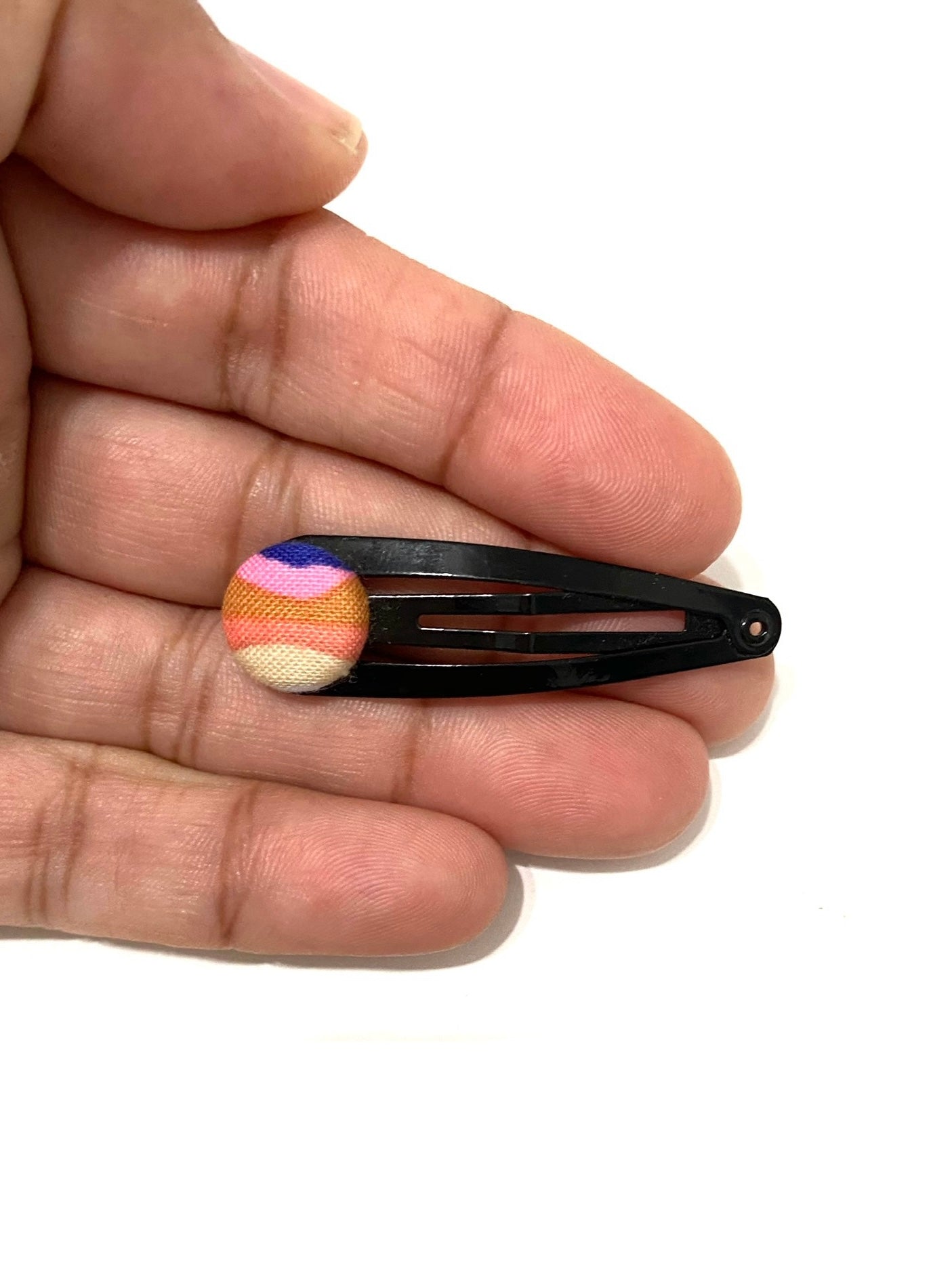 Hair Clips- Black - Pink Hues