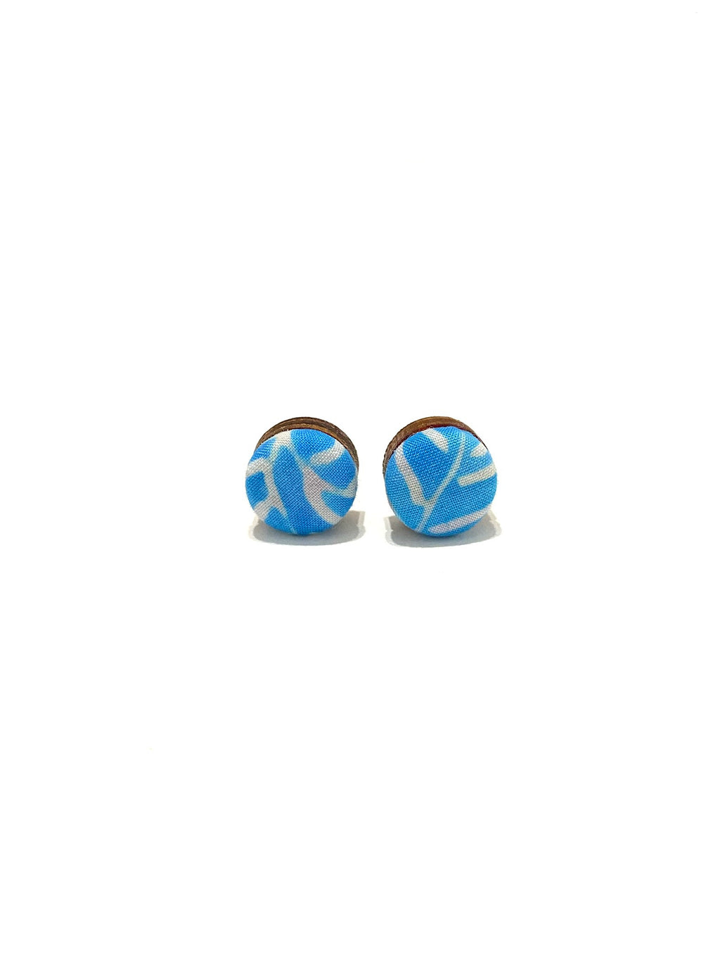 Small Studs - Batik Blue
