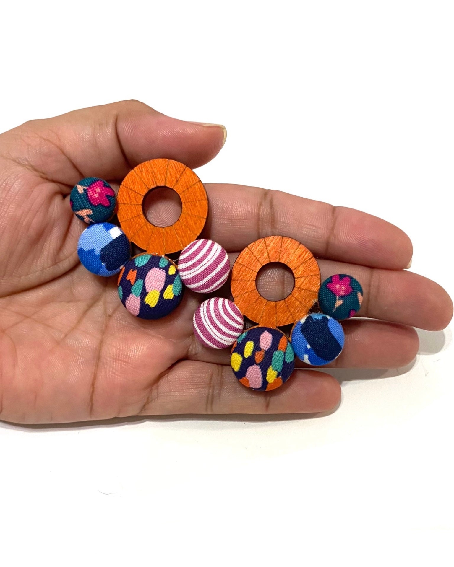 Nube Earrings- Orange - Picnic Party