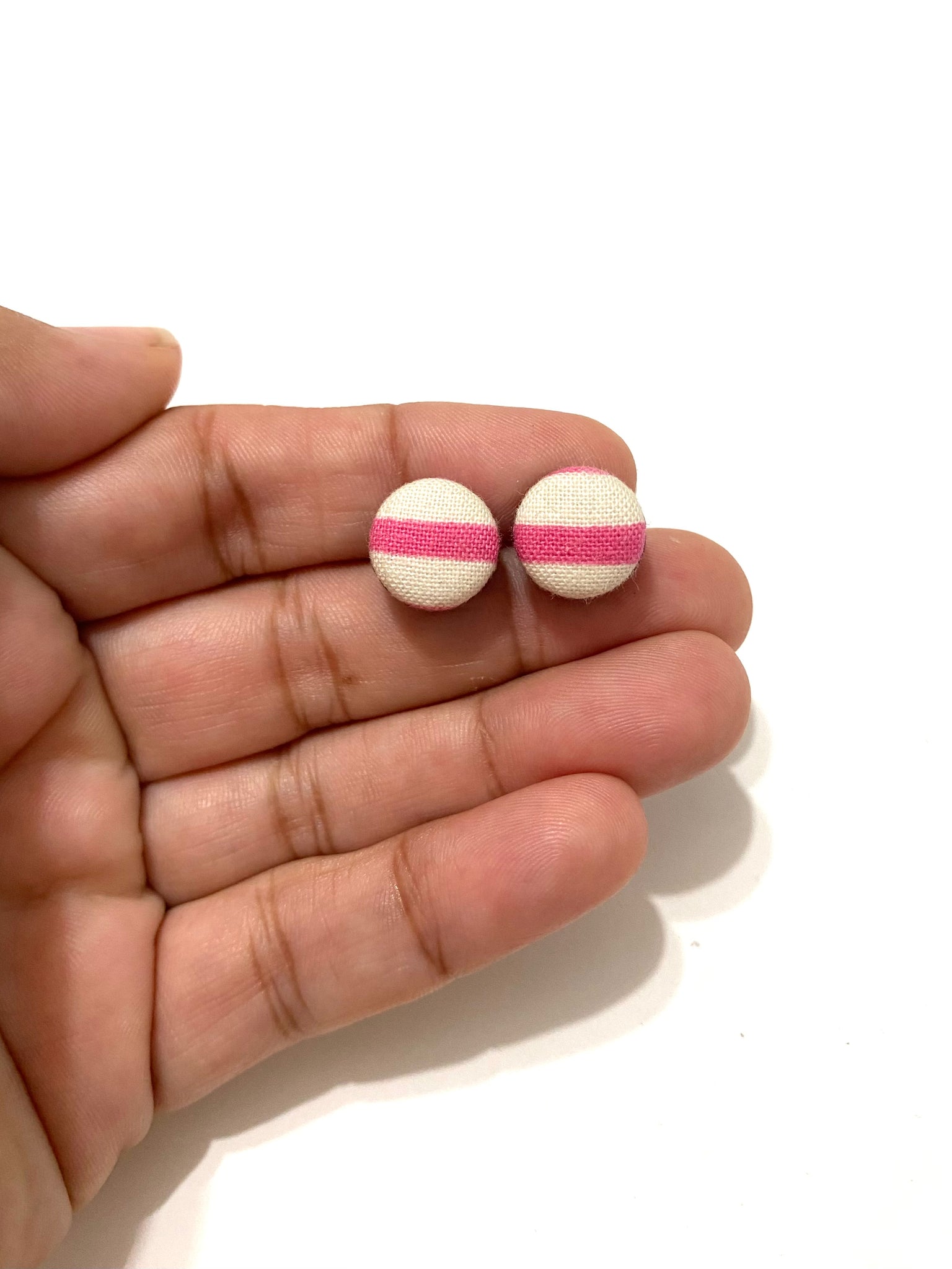 Small Studs - Pink Lines