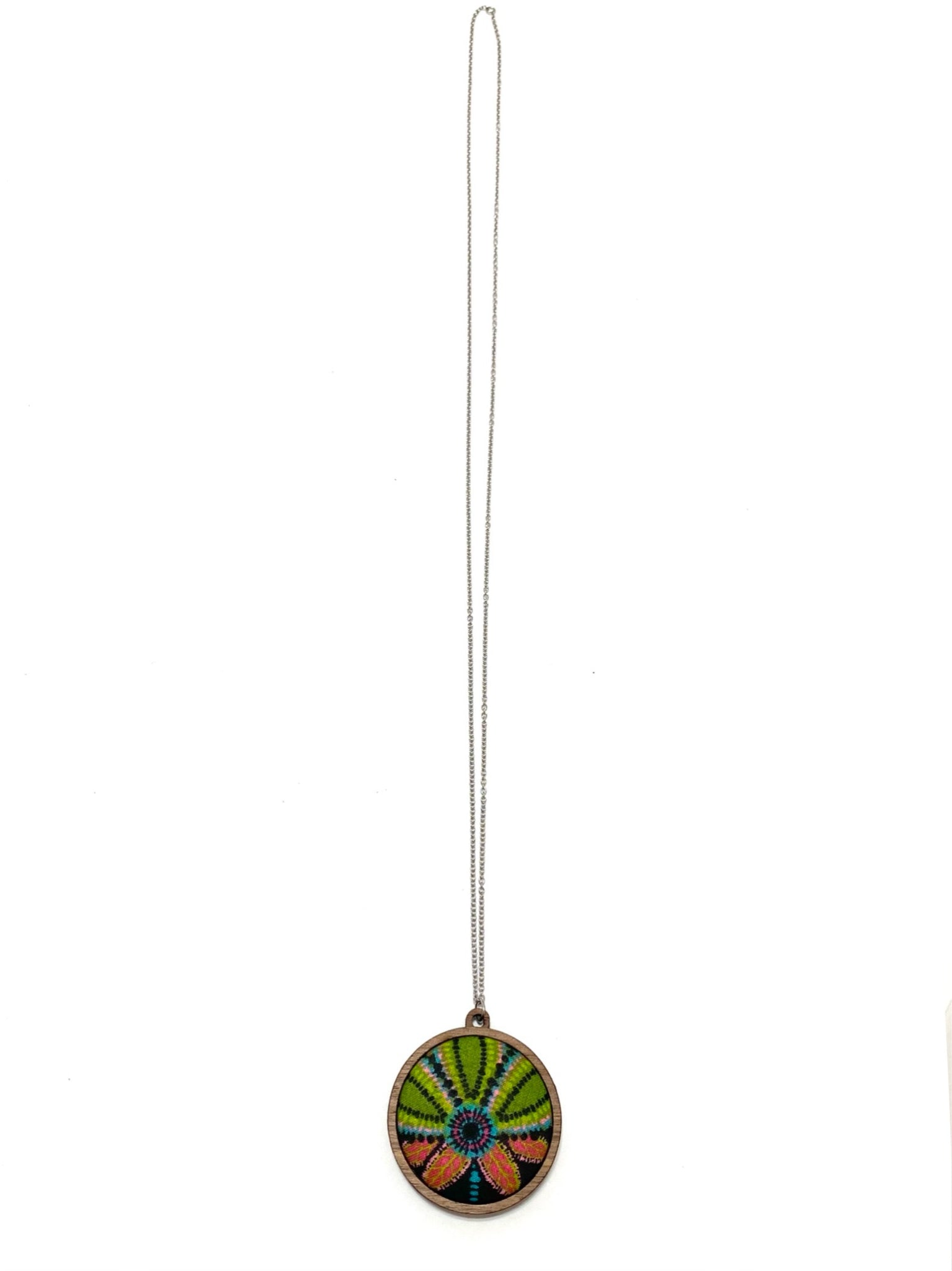 Pendant Necklace- Single- Groovy Flower