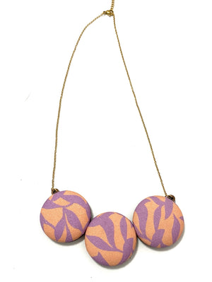 Bombón Necklace- Lavender Coral