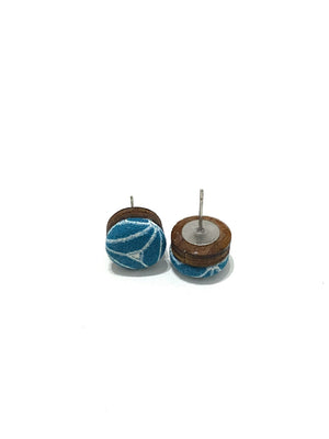 Small Studs- Teal Pyramids
