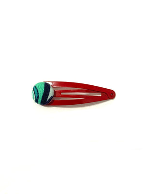 BOTÓN DE AZÚCAR - Hair Clips- Red- Turquoise and Black