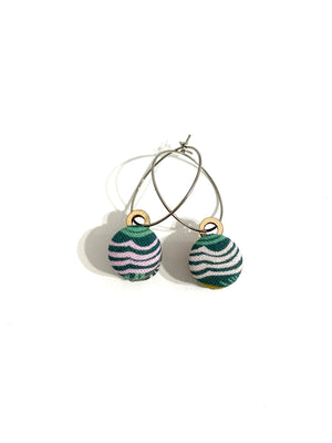 Small Everyday Hoops- Landscape Waves (Reversible)