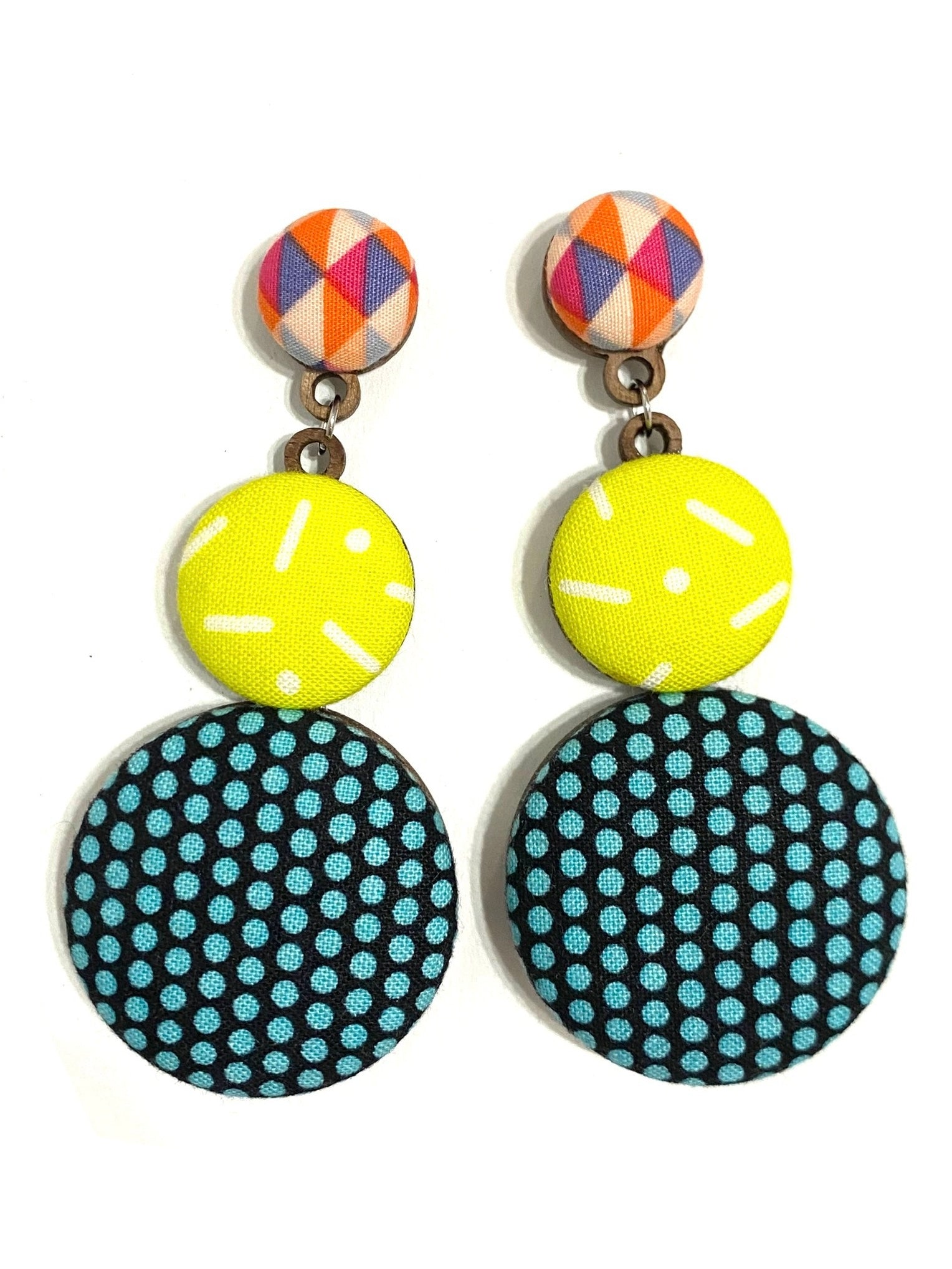 Azúcar Earrings- Neon Geometry
