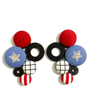 Vine Earrings- Black- Monoestrellada