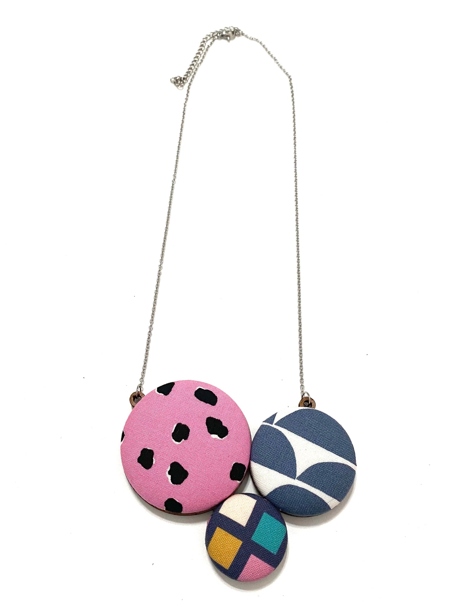 Dona Necklace- Pink Gray