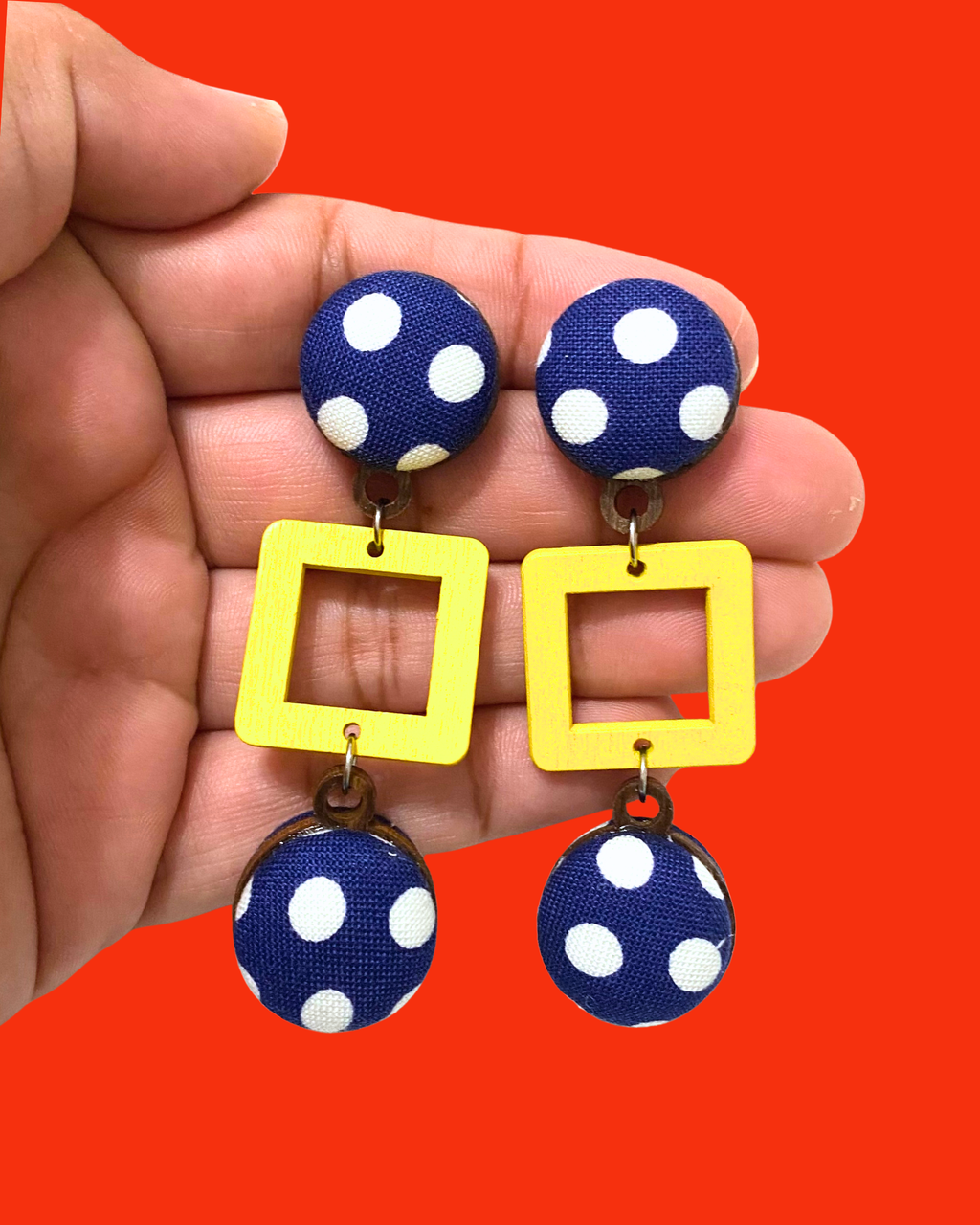 Ventana Earrings- Large- Polkas