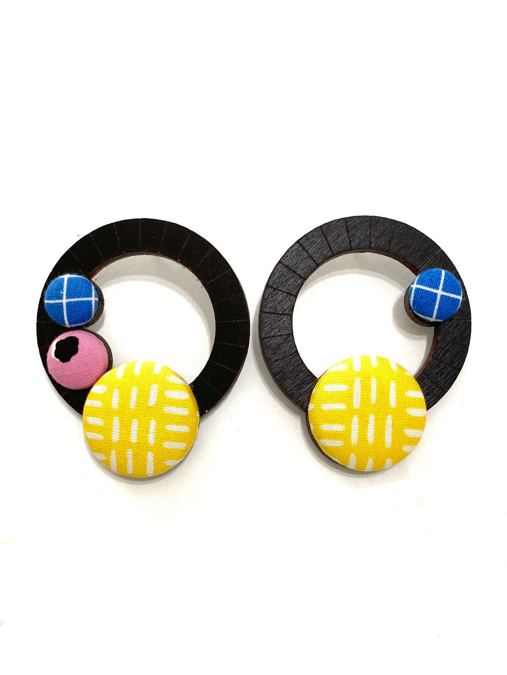 Ciclos Large Hoops- Black- Shine for you