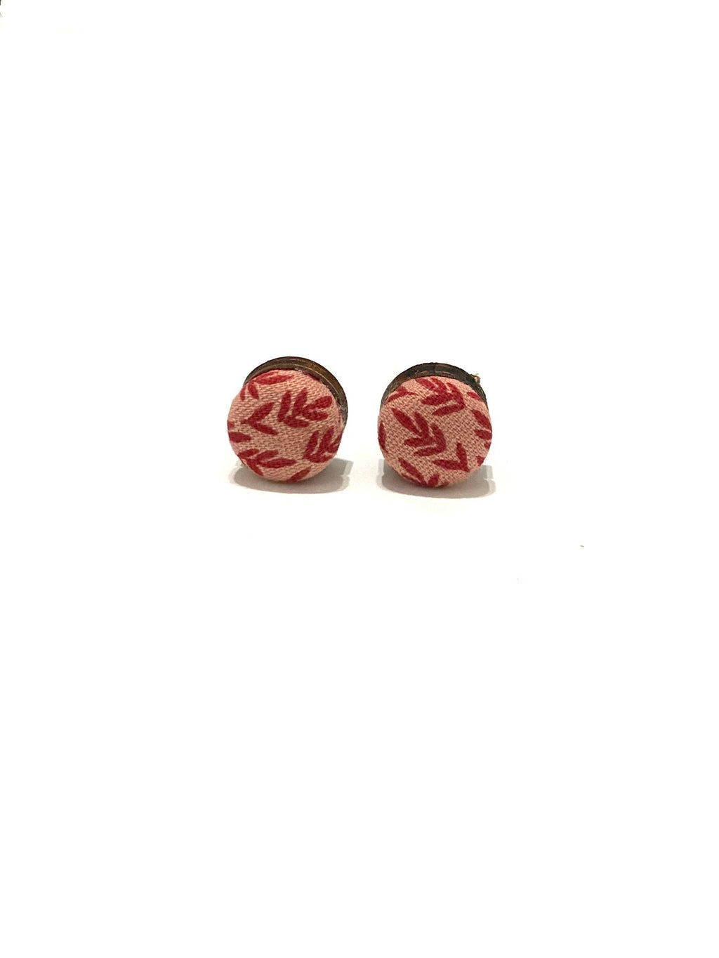 Small Studs- Burgundy Stems