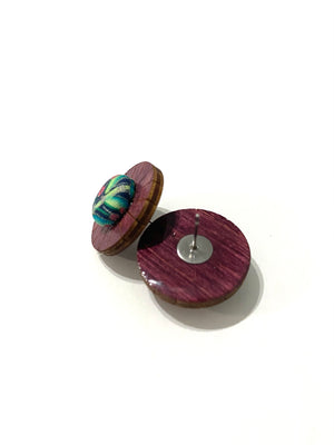 Ciclo Studs- Plum - Zanzibar