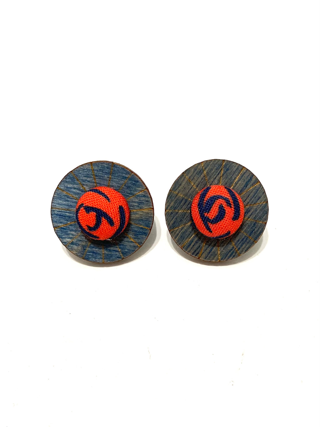 Ciclo Studs- Blue - Red Roses