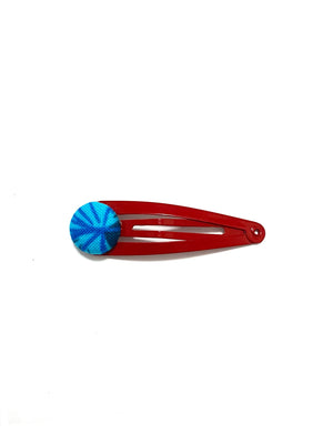 BOTÓN DE AZÚCAR - Hair Clips- Red - Blue