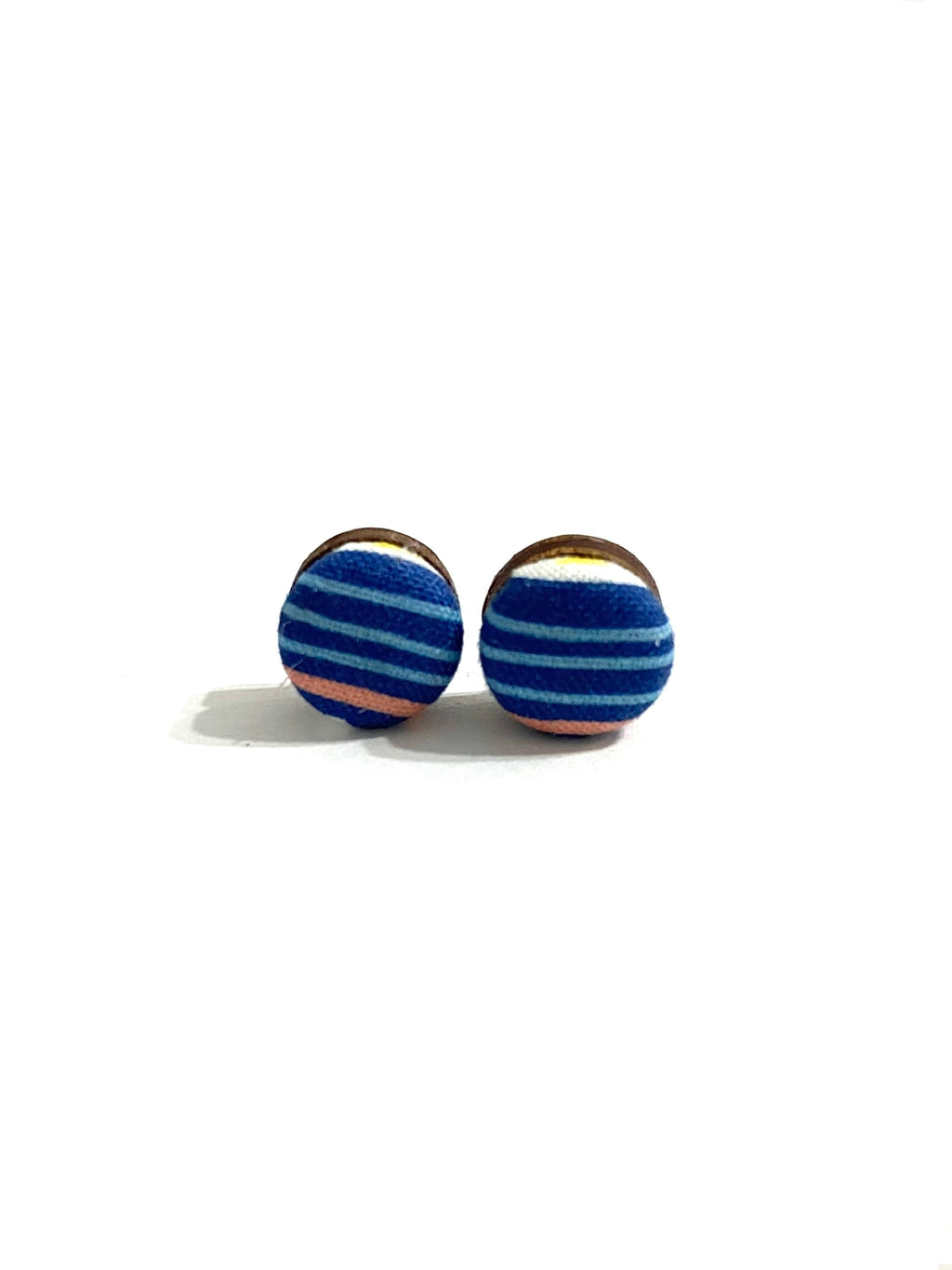 Small Studs - Blue Stripes