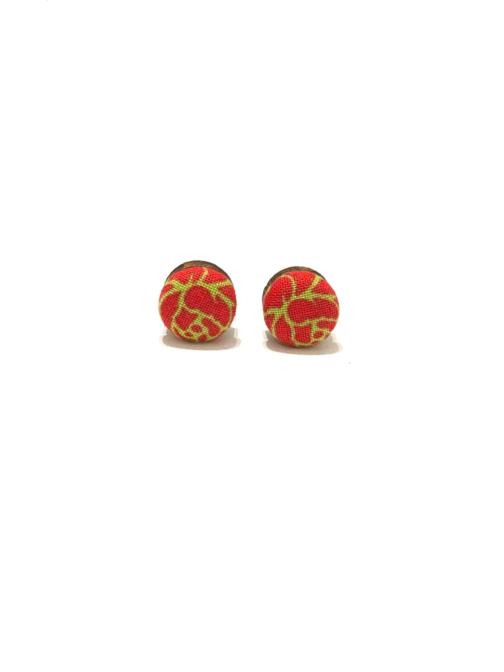 Small Studs - Red Rose Petals