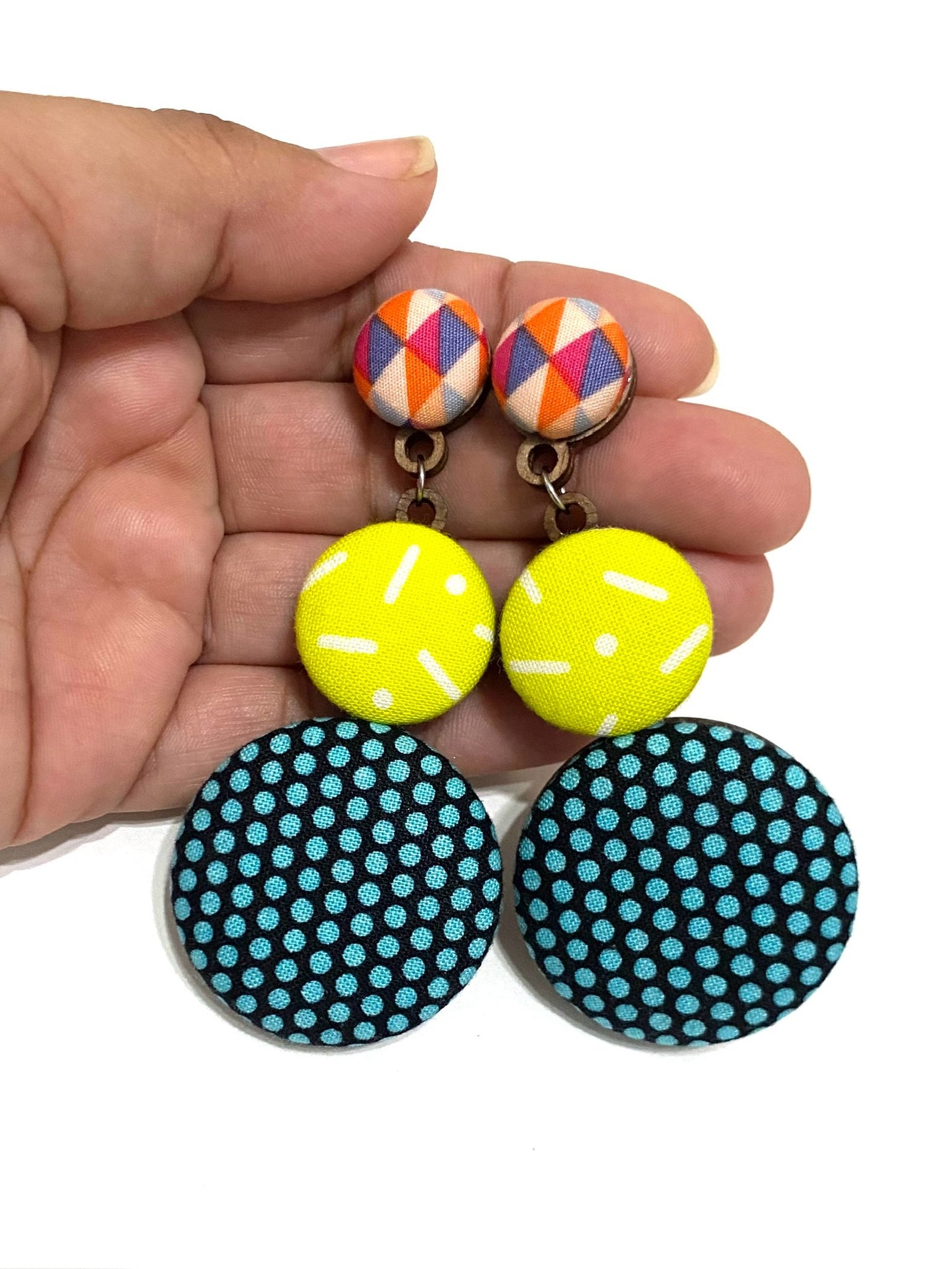 Azúcar Earrings- Neon Geometry