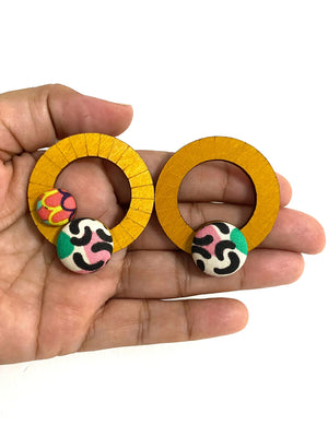 Ciclos Small Hoops- Yellow - Pop