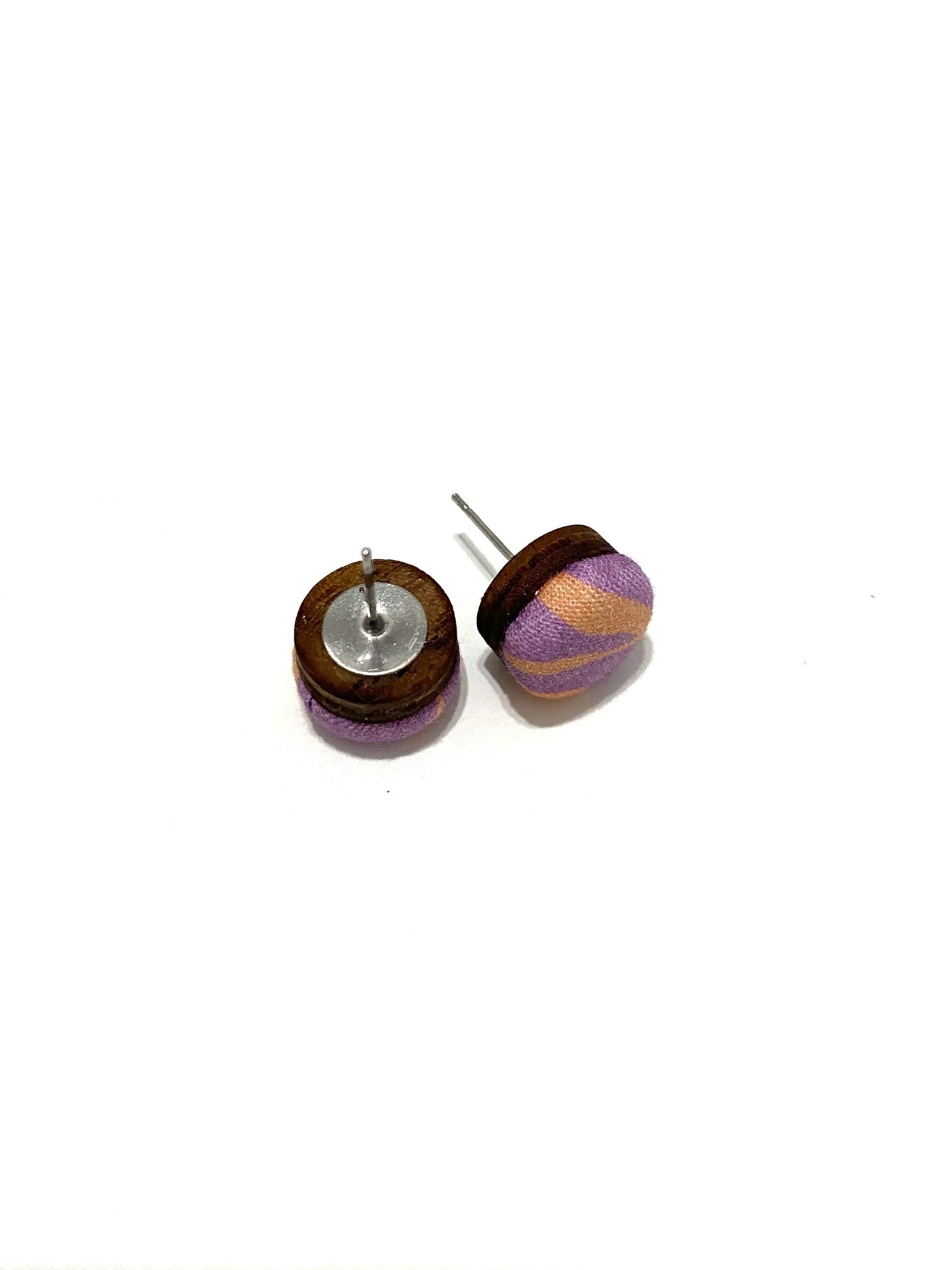 Small Studs - Salmon Lavender