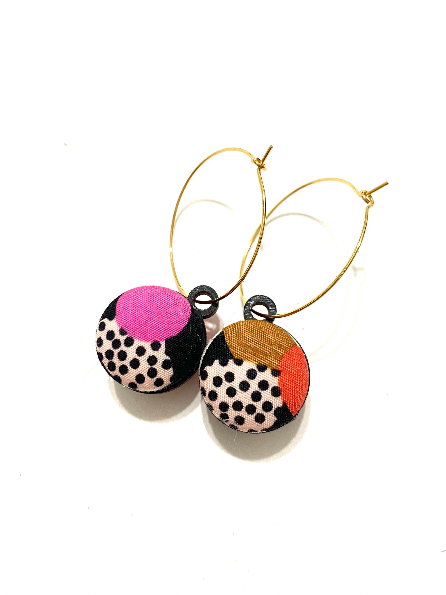 Big Everyday Hoops- Neon Spots (Reversible)