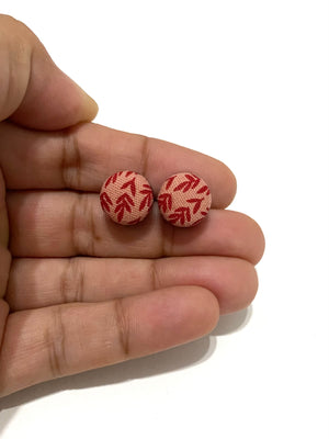 Small Studs- Burgundy Stems