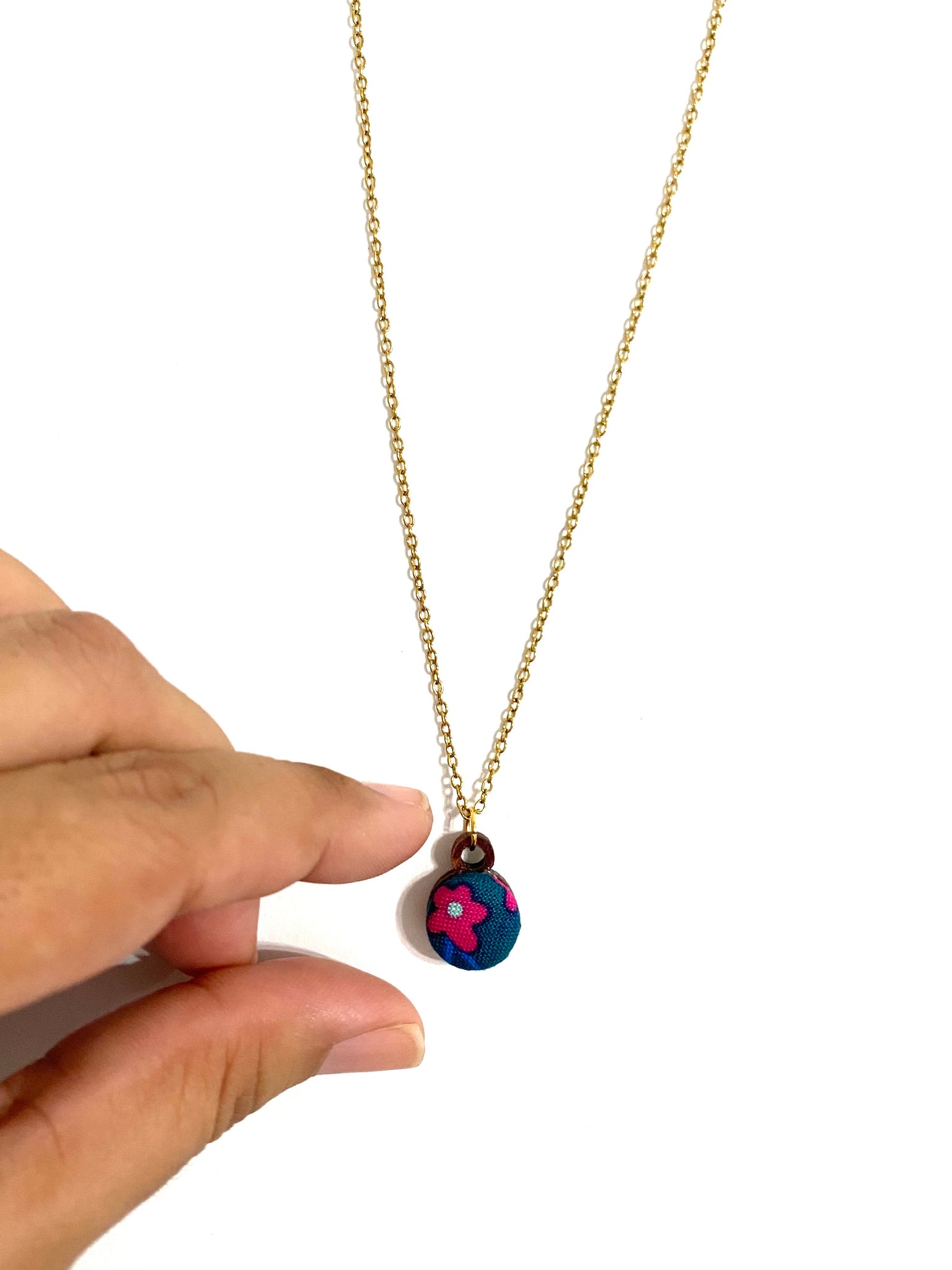 Mini Single- Pink Blue Flower