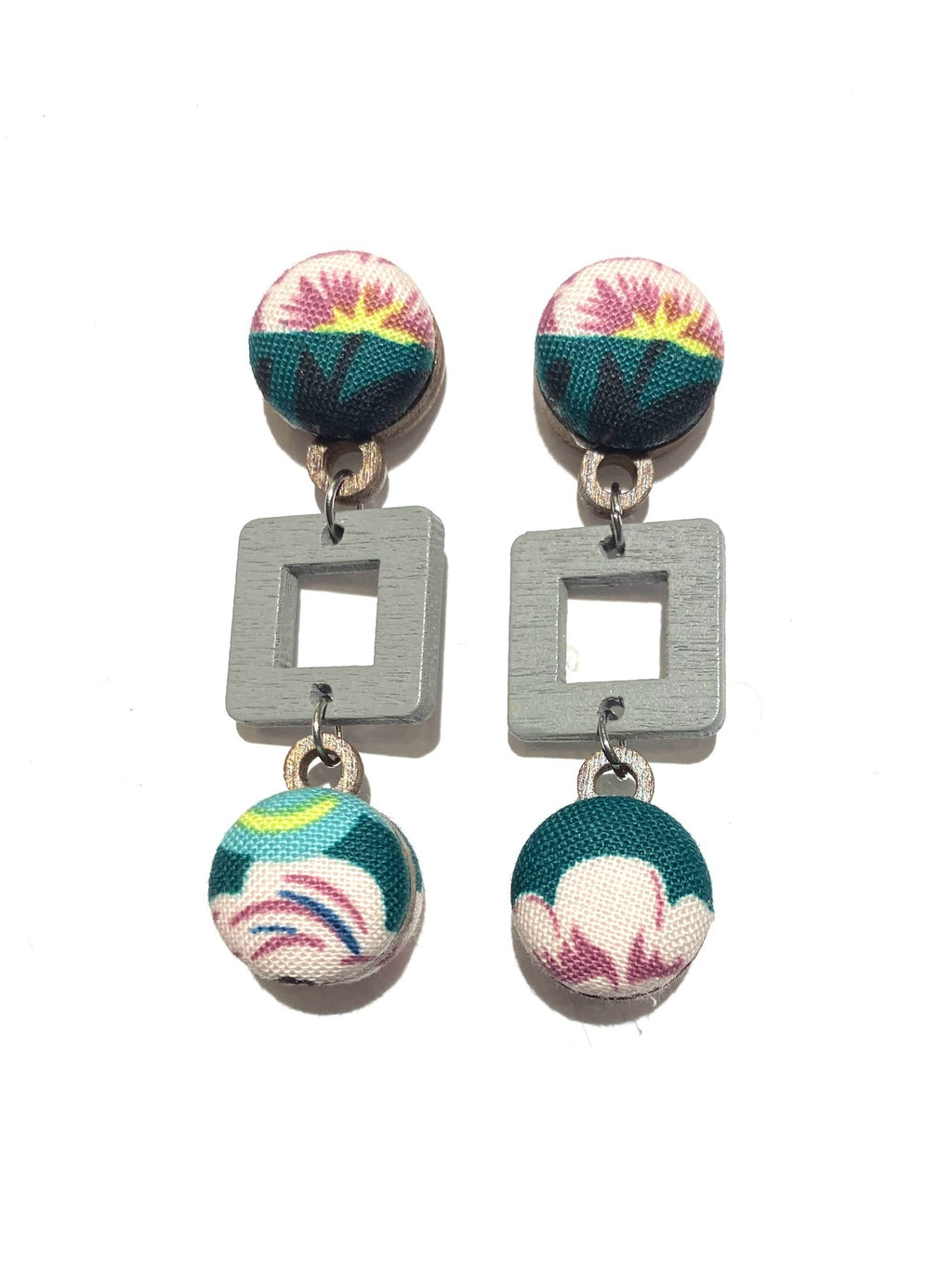 BOTÓN DE AZÚCAR - Ventana Earrings- Small- Lilacs