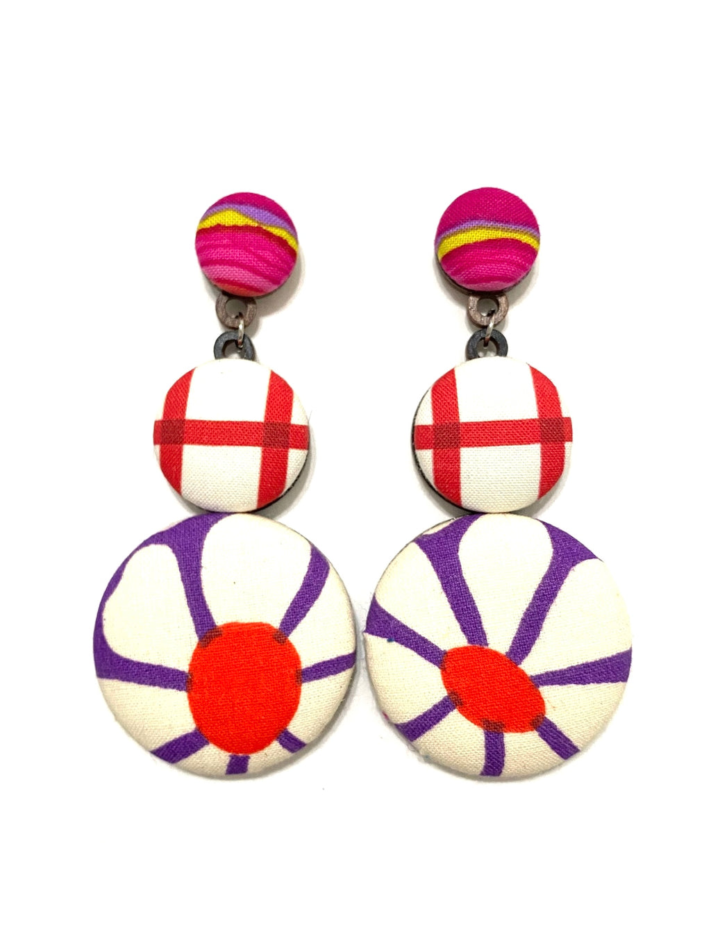 Azúcar Earrings-Groovy Flower Funk