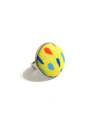 Silver Tone Ring- Strokes