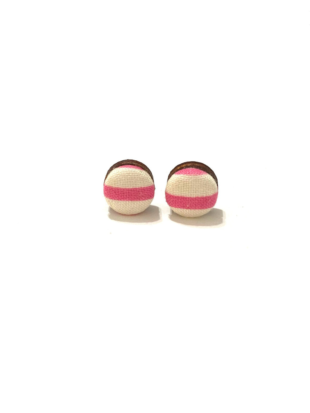 Small Studs - Pink Lines