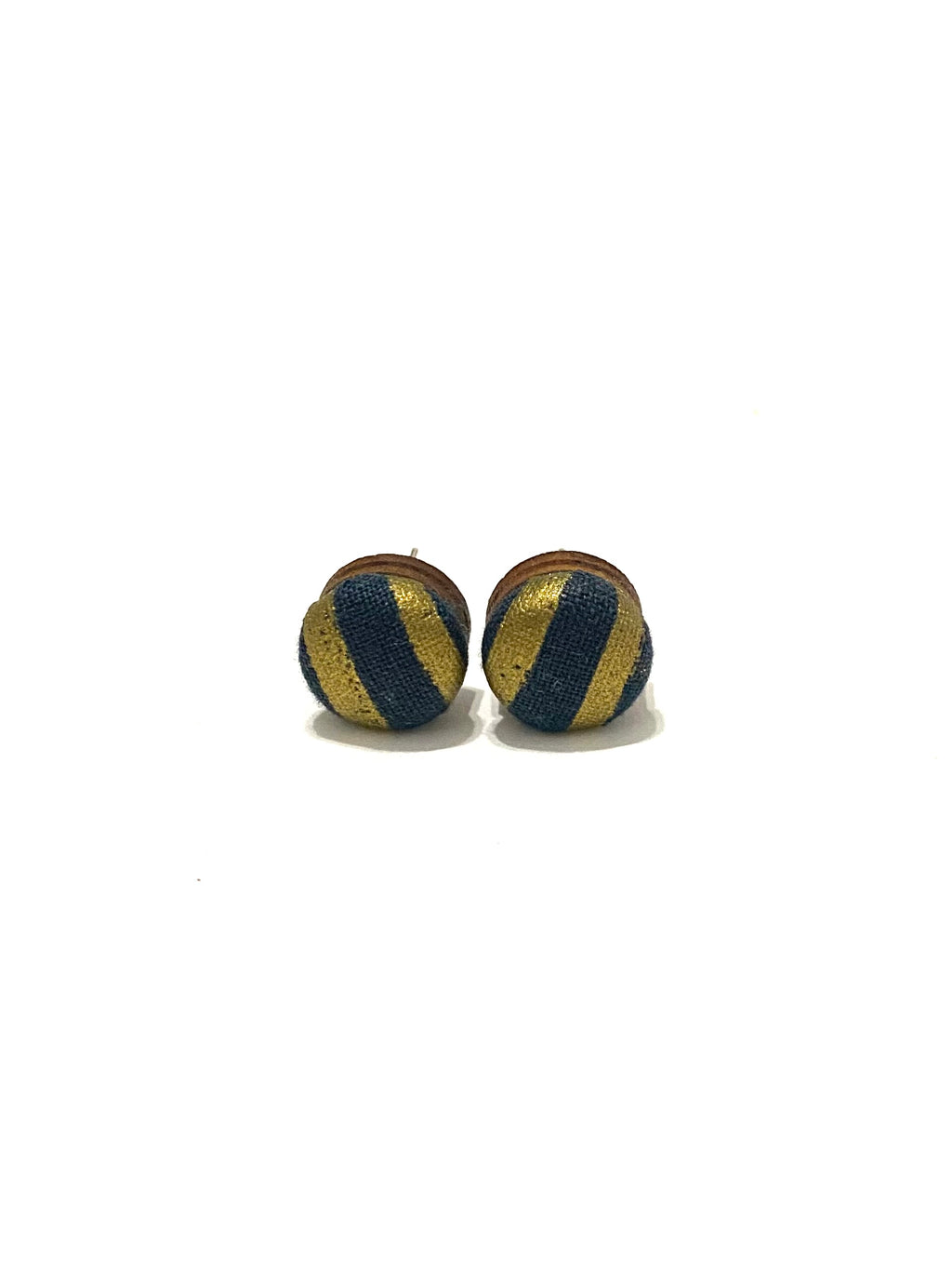 Small Studs - Navy and Gold