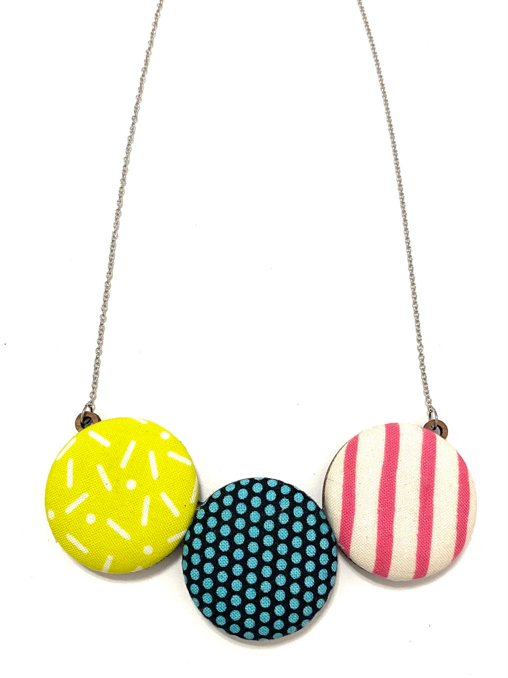 Bombón Necklace-Pills Dots Stripes