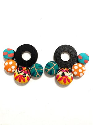 Nube Earrings- Black - Tropical