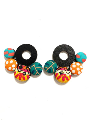 Nube Earrings- Black - Tropical