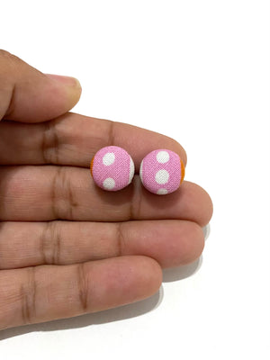 Small Studs - Dots in Pink