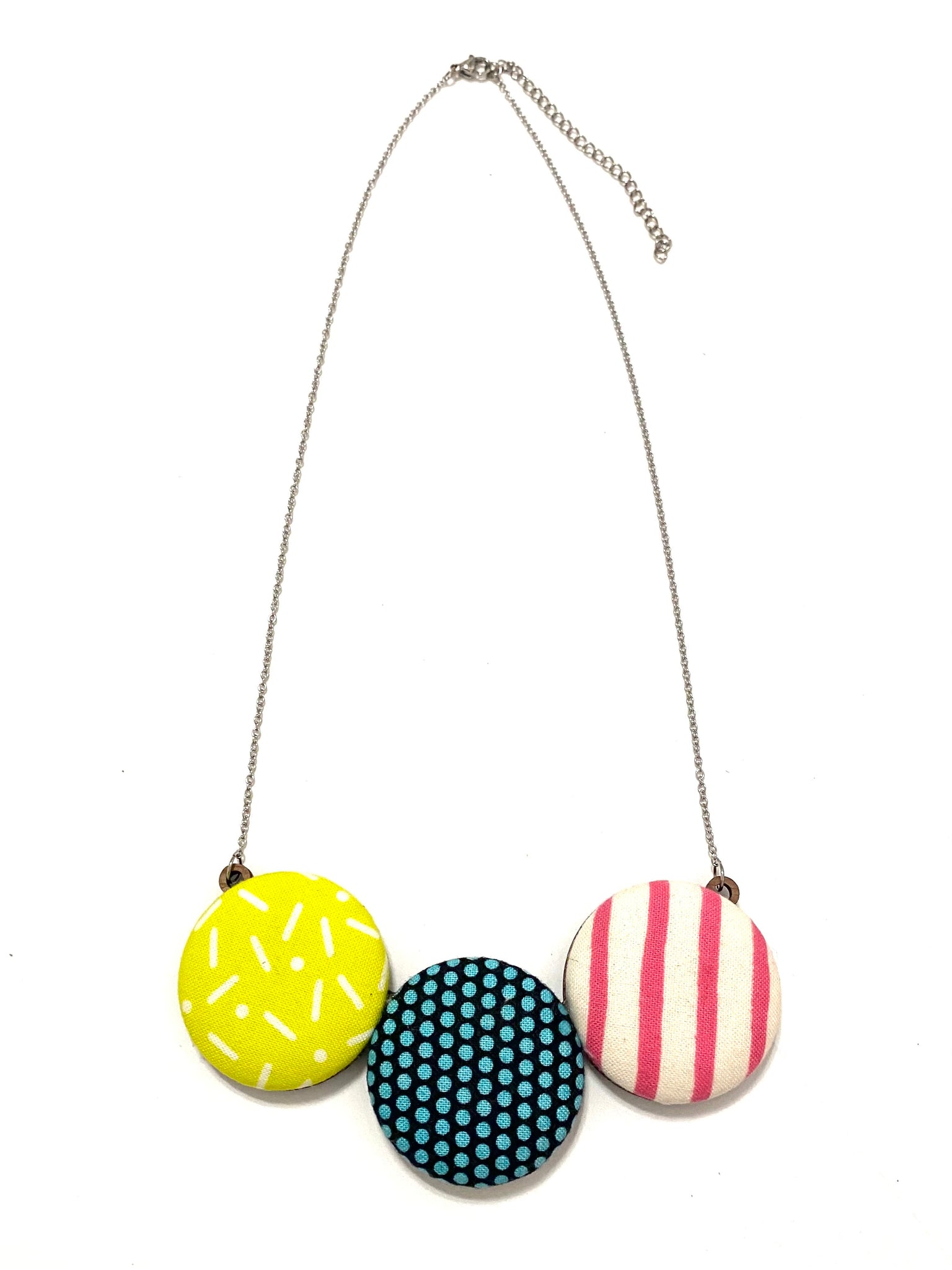 Bombón Necklace-Pills Dots Stripes