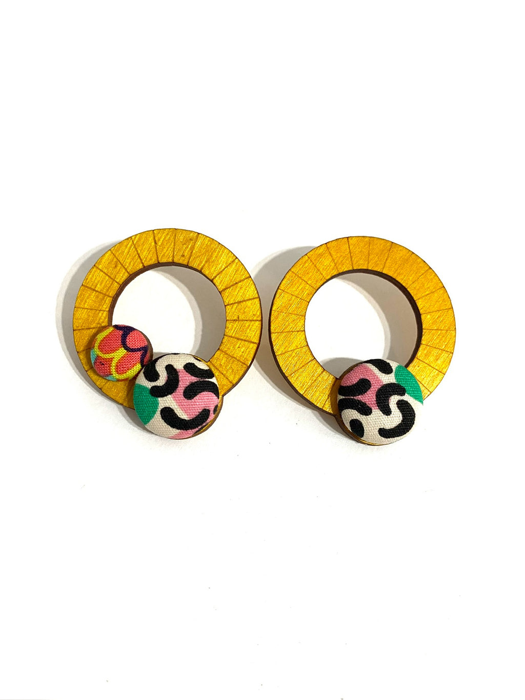 Ciclos Small Hoops- Yellow - Pop