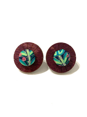 Ciclo Studs- Plum - Zanzibar