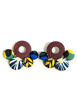 Nube Earrings- Plum - Jungly