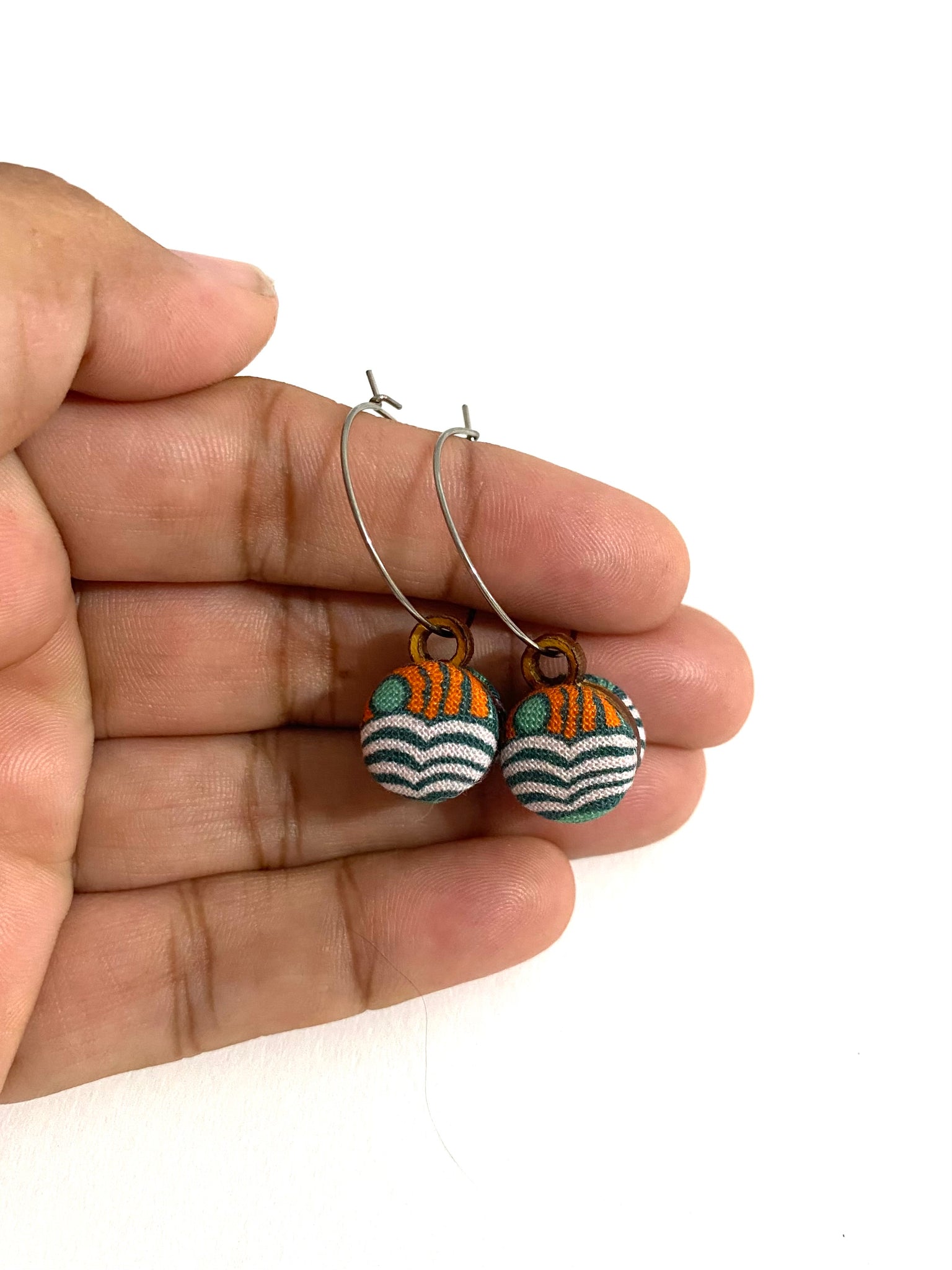 Small Everyday Hoops- Landscape Waves (Reversible)