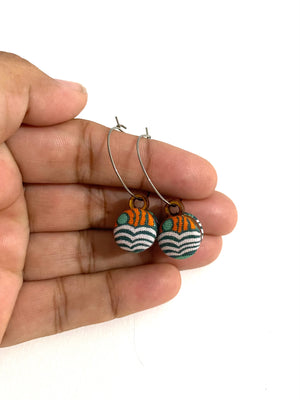 Small Everyday Hoops- Landscape Waves (Reversible)