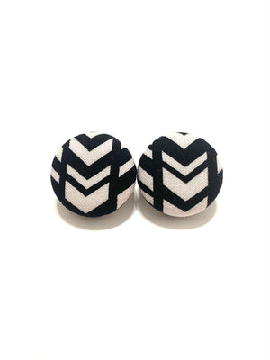 BOTÓN DE AZÚCAR - Medium Studs - B&W Chevron