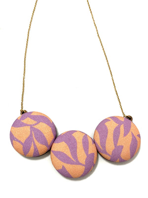 BOTÓN DE AZÚCAR - Bombón Necklace- Lavender Coral