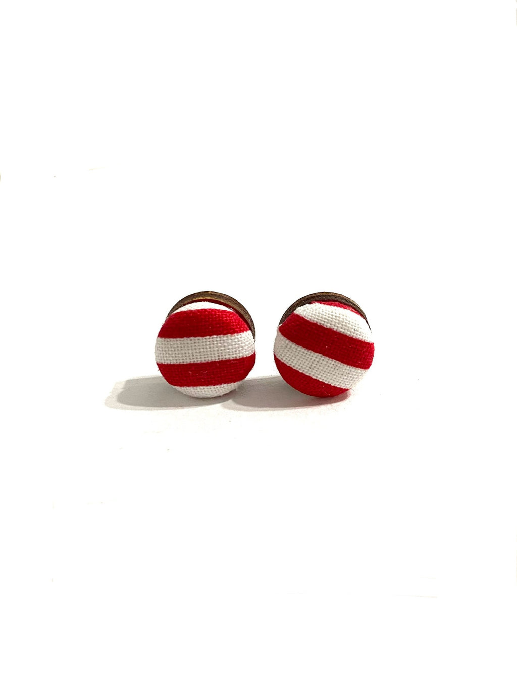 Small Studs - Red Stripes