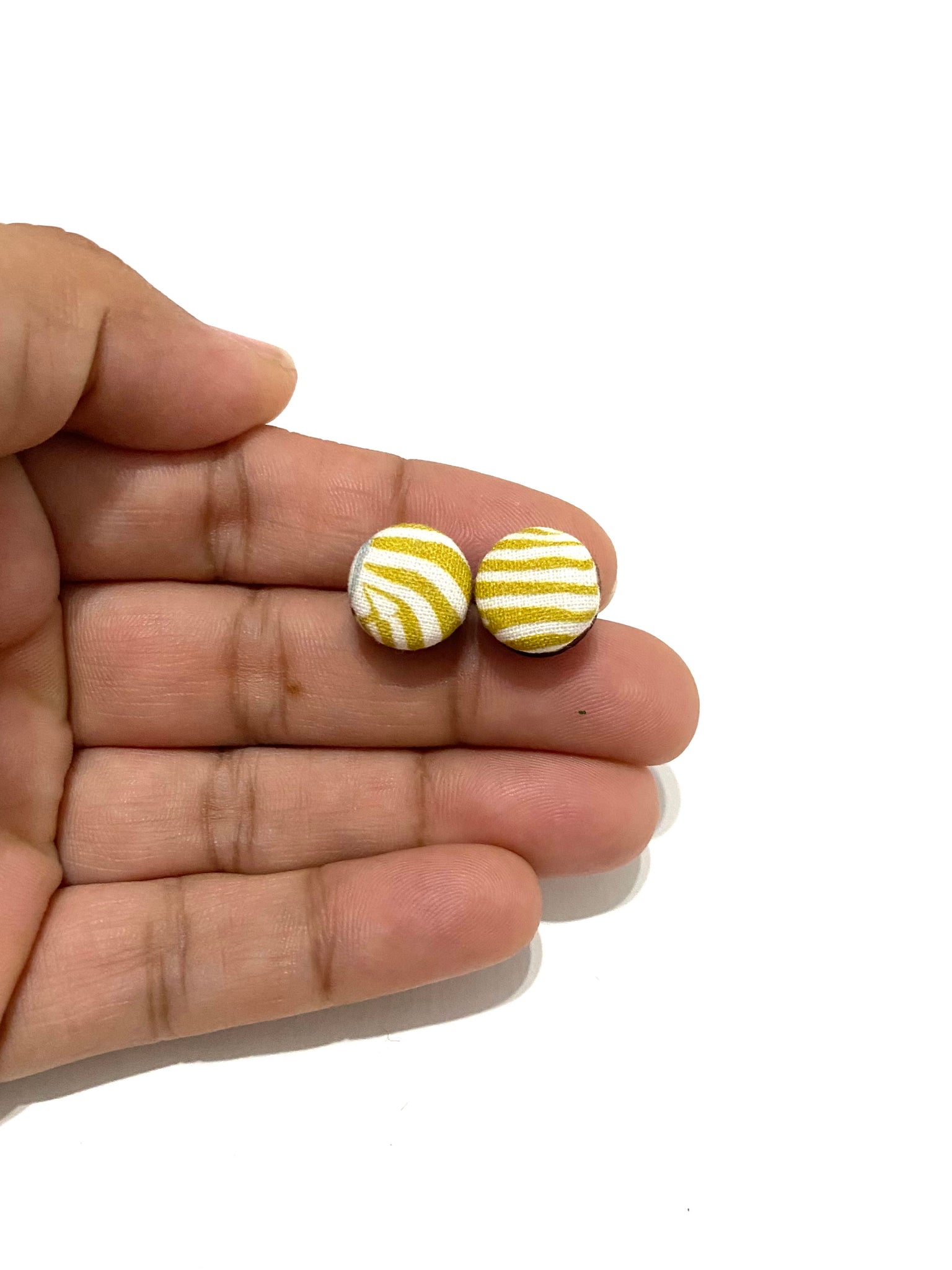 Small Studs - Green Zebra