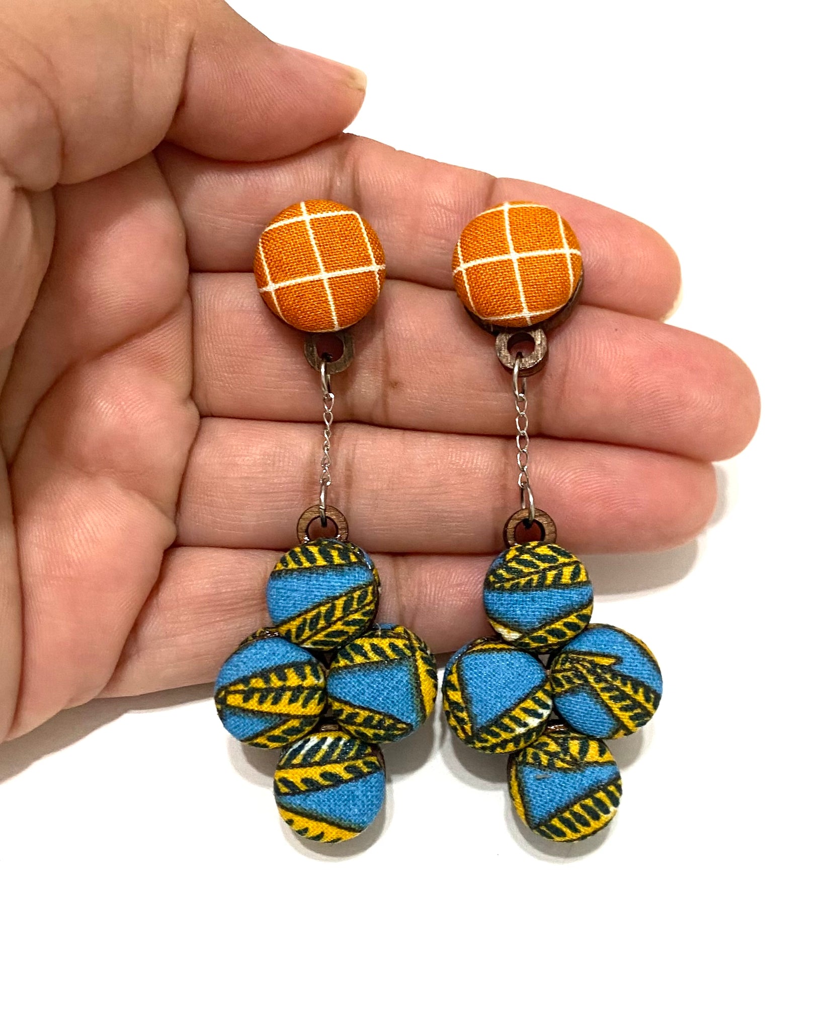 Cluster Earrings- Caramel Sea