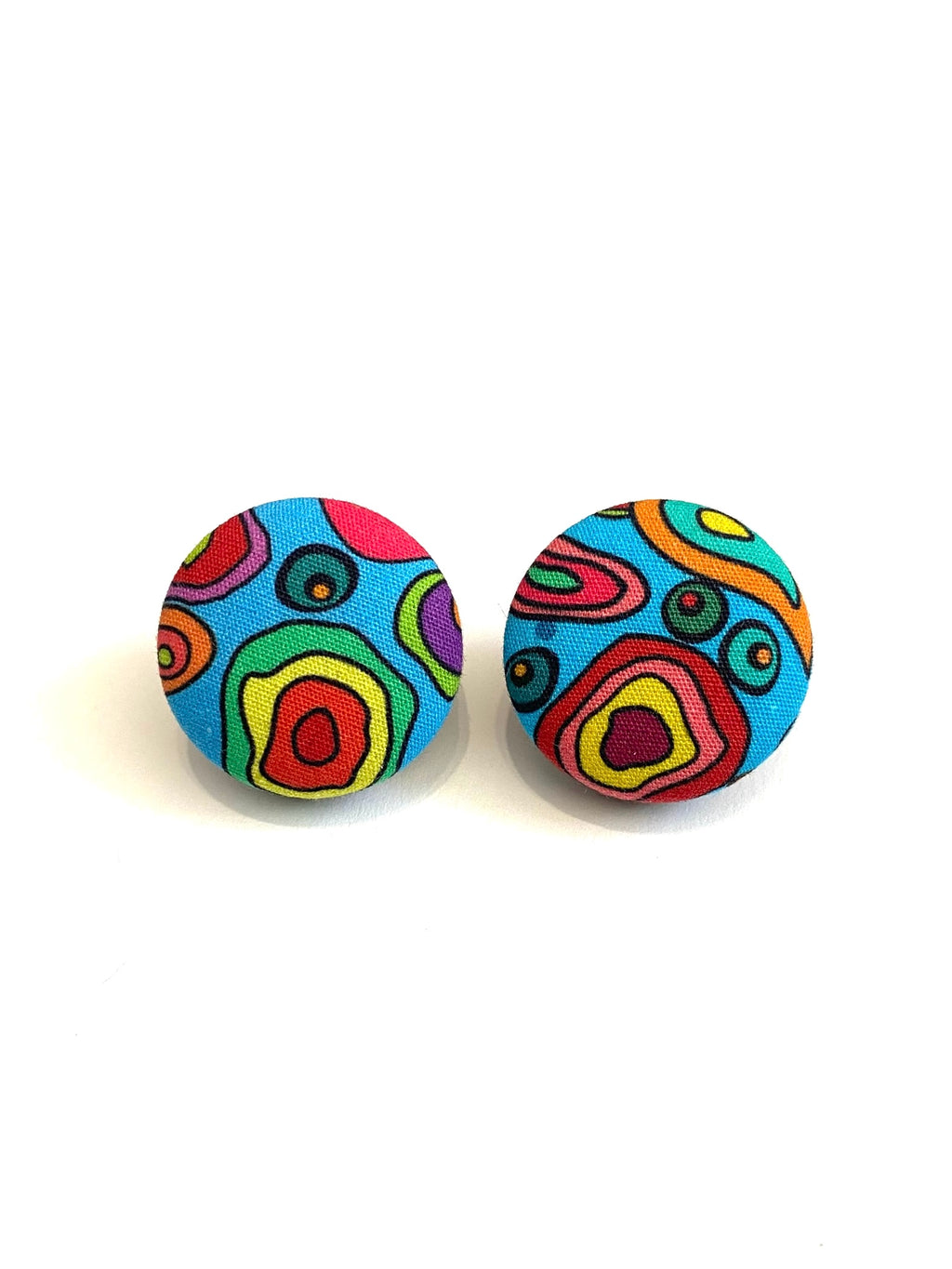 Medium Studs - Blue Groove