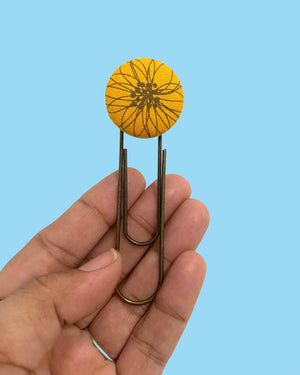 Mustard Flower Bookmark