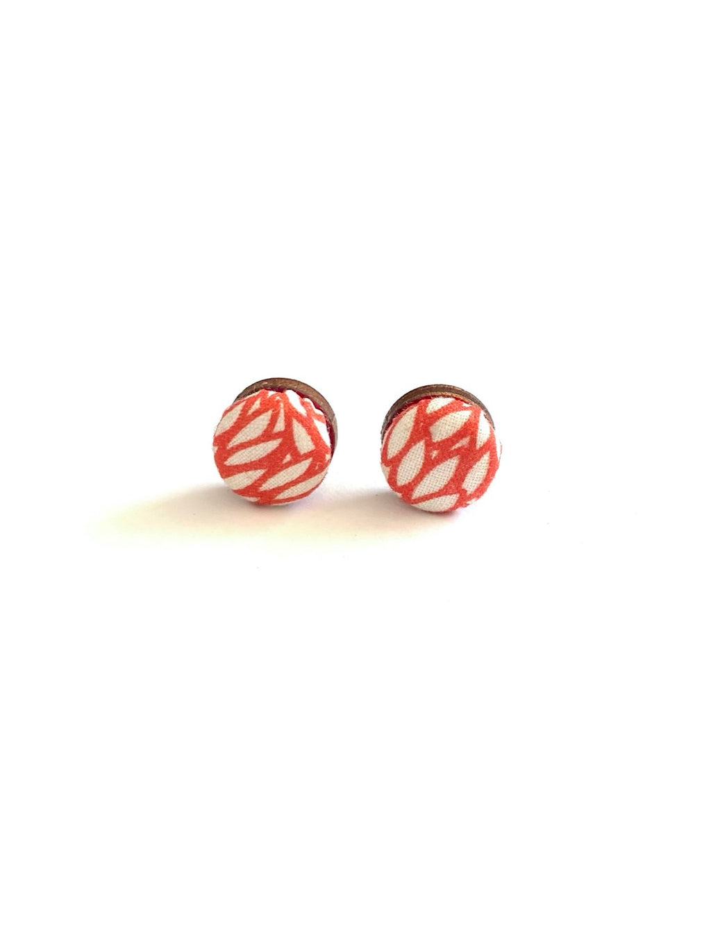 Small Studs - Red Leaves
