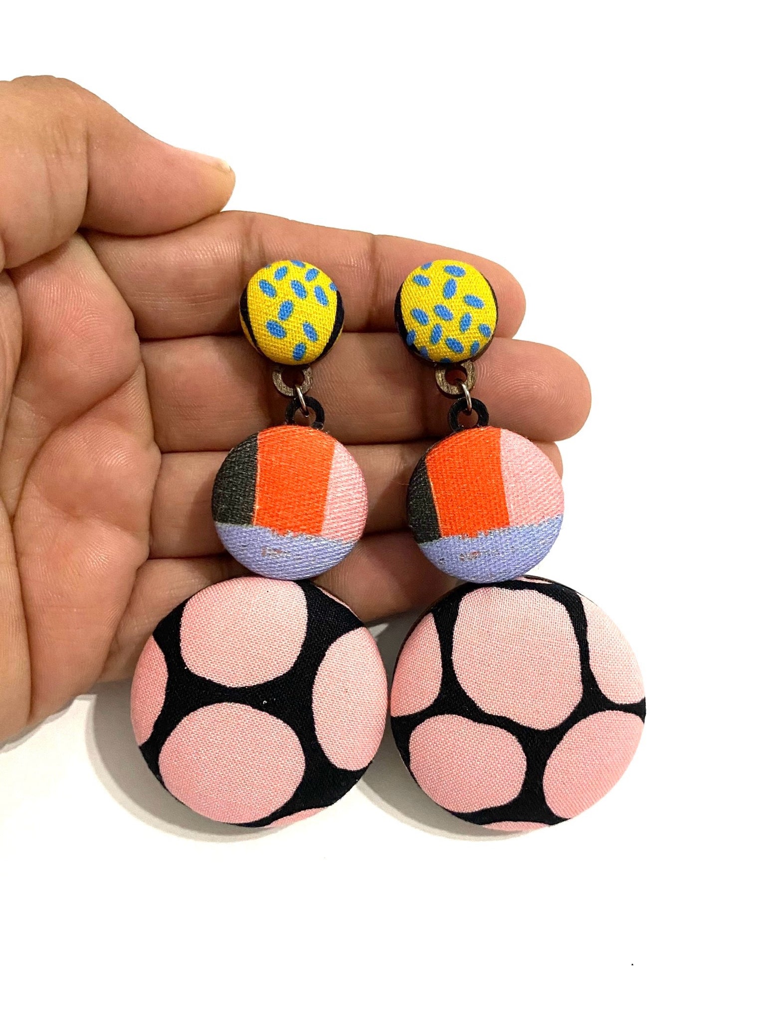 Azúcar Earrings- Funky in Pink